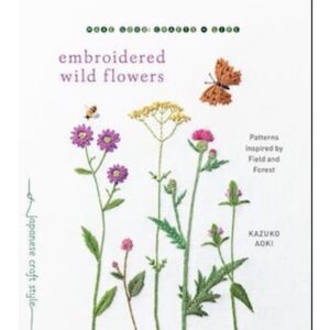 Embroidered wild flowers