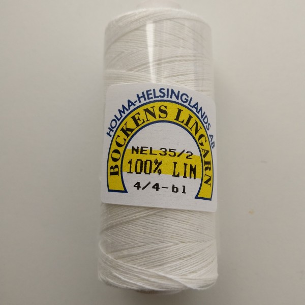 Bockens hørtråd, broderitråd 35/2 Helbleget