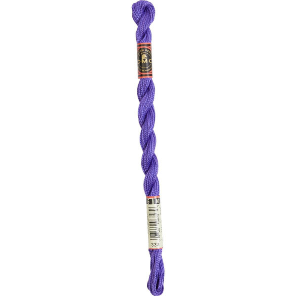 DMC Perlegarn No. 5 - fv. 333 Violet Blue - 15 meter