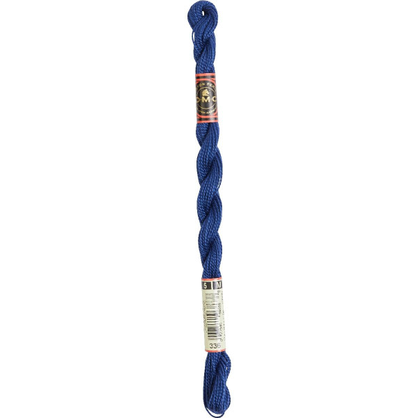 DMC Perlegarn No. 5 - fv. 336 Indigo Blue - 15 meter