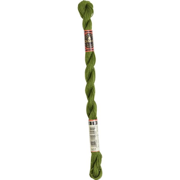DMC Perlegarn No. 5 - fv. 937 Moss - 15 meter