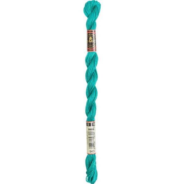 DMC Perlegarn No. 5 - fv. 943 Acid Green - 15 meter