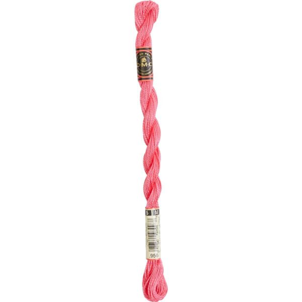 DMC Perlegarn No. 5 - fv. 956 Hot Pink - 15 meter