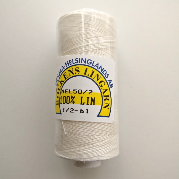 Bockens hørtråd, broderitråd 50/2 halvbleget