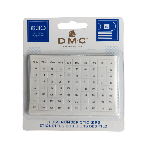 DMC Floss Number stickers
