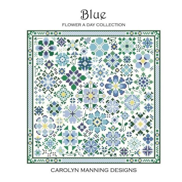 Carolyn Manning - Flower A Day, blue