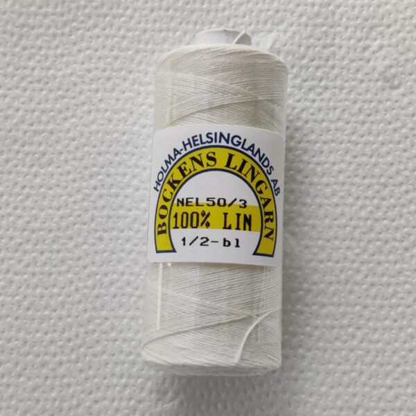 Bockens Hørtråd 50_3 halvbleget