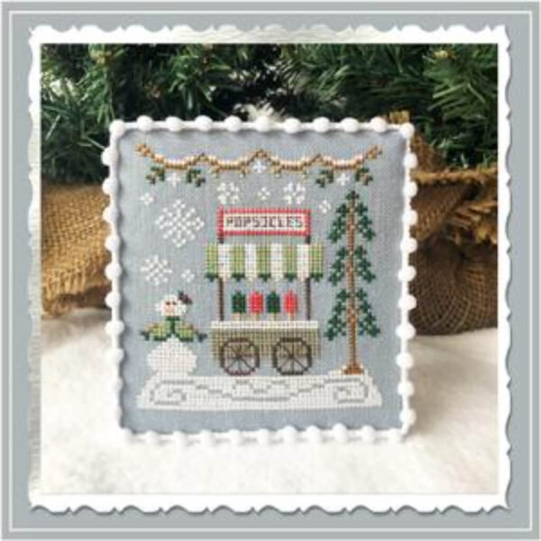 Country Cottage Snow Village Snow Village Popcicle Cart