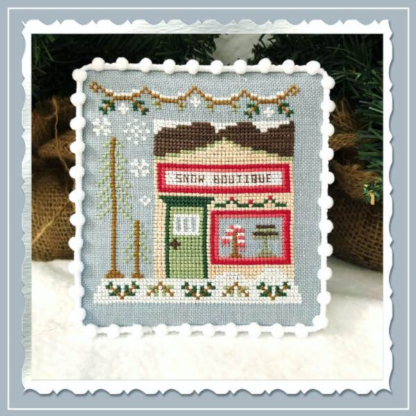 Country Cottage Snow Village Snow Boutique