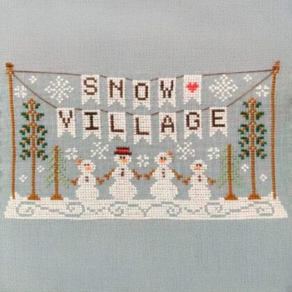Snow Village Banner No. 1 - Country Cottage Needleworks