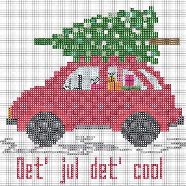 Det' jul det' cool, GRATIS broderimønster