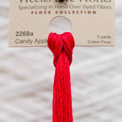 Weeks Dye Works F6-2268a-CandyApple-Skein