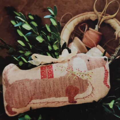 Stacy Nash Animal Cracker Christmas sausage Frankie