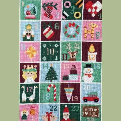 Fru Zippe - Julekalender, broderikit