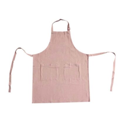 Forklæde med smæk rosa