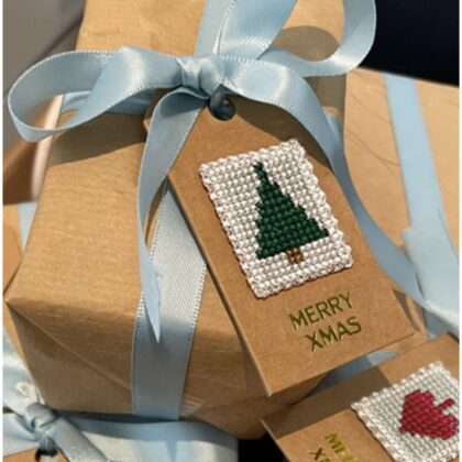 Tille's gavemærke med julemotiver