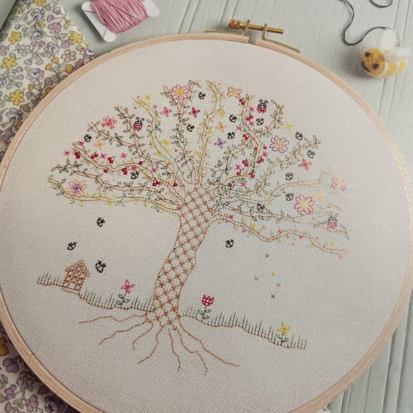 Melanie Couffe, Blackwork Embroidery in Color2